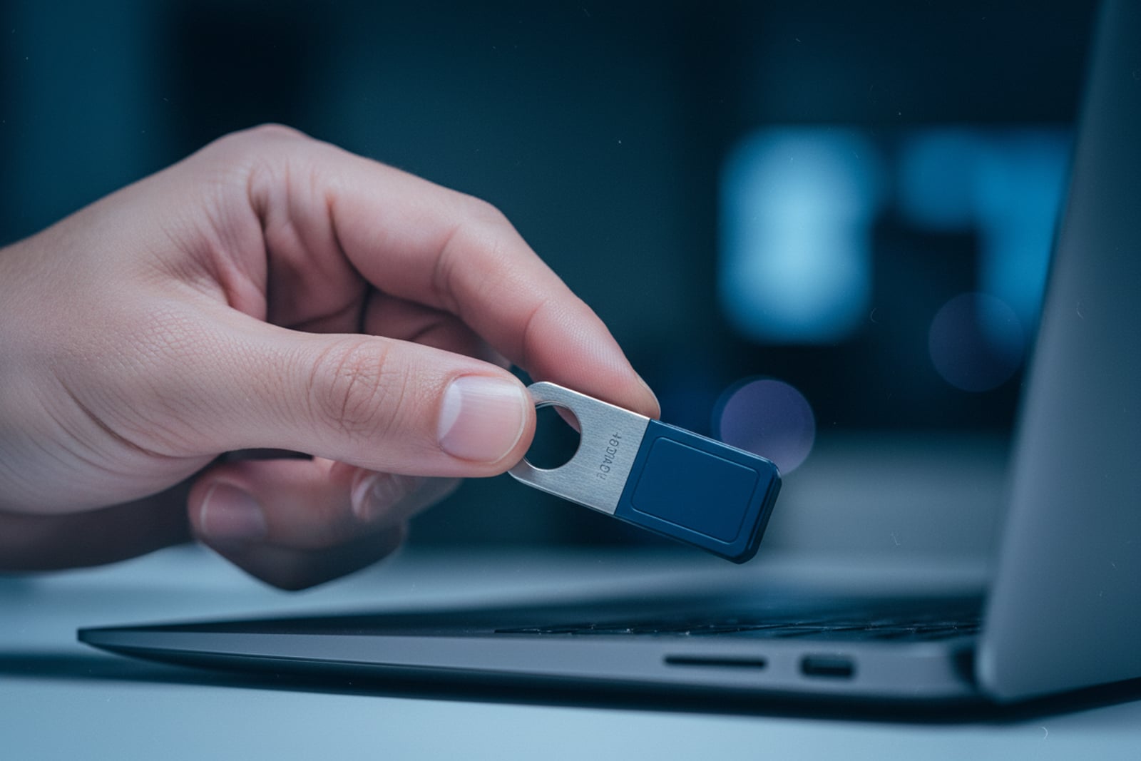 Security dashboard on a dark screen showing endpoint alerts and MFA status.